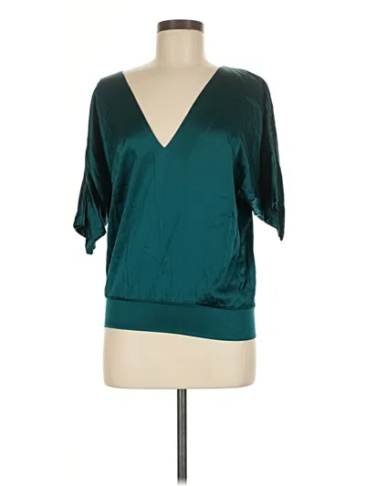 Pre-owned Assorted Brands 3/4 Sleeve Blouse In Blue