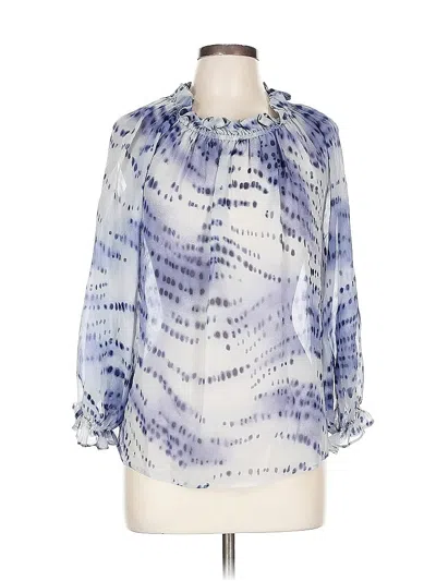 Pre-owned Assorted Brands 3/4 Sleeve Blouse In Blue