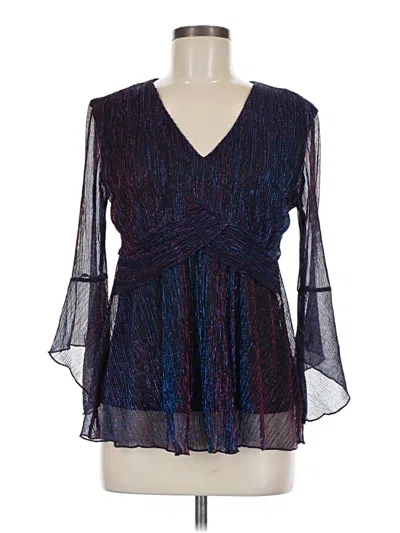 Assorted Brands 3/4 Sleeve Blouse In Blue