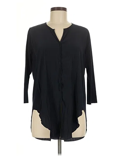 Pre-owned Assorted Brands 3/4 Sleeve Blouse In Blue