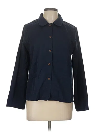 Pre-owned Assorted Brands 3/4 Sleeve Blouse In Blue