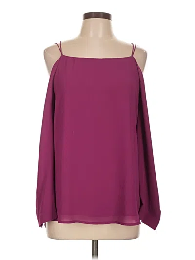 Pre-owned Assorted Brands 3/4 Sleeve Blouse In Burgundy