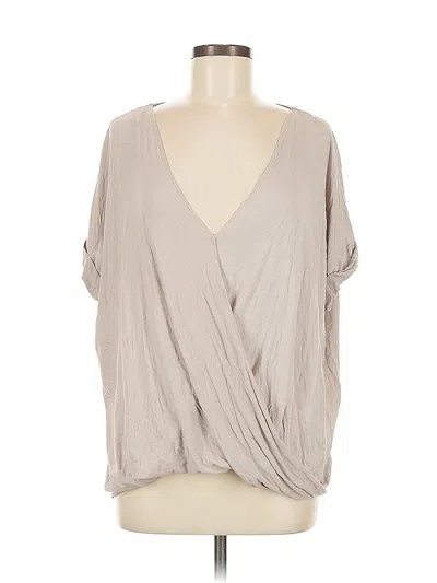 Pre-owned Assorted Brands 3/4 Sleeve Blouse In Gray