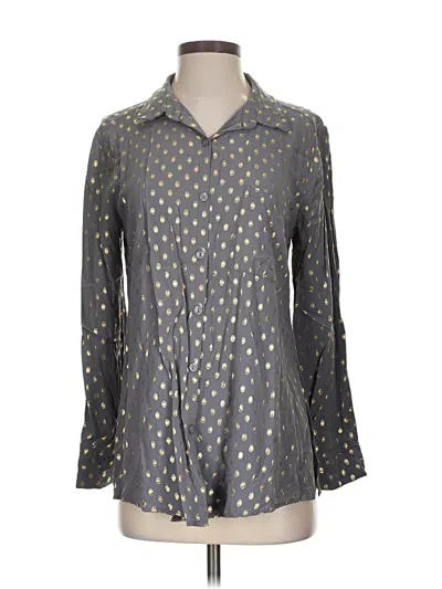 Pre-owned Assorted Brands 3/4 Sleeve Blouse In Gray