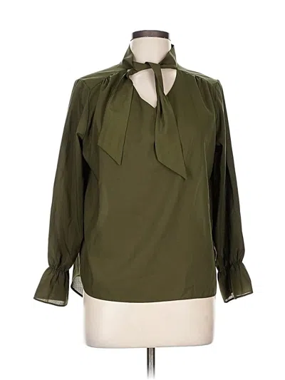 Pre-owned Assorted Brands 3/4 Sleeve Blouse In Green