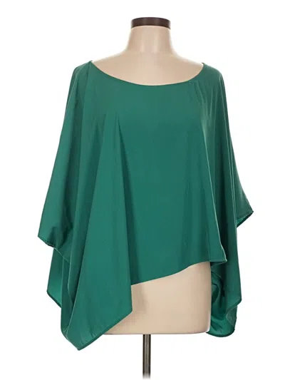 Pre-owned Assorted Brands 3/4 Sleeve Blouse In Green