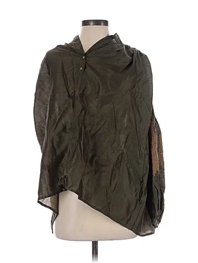 Pre-owned Assorted Brands 3/4 Sleeve Blouse In Green