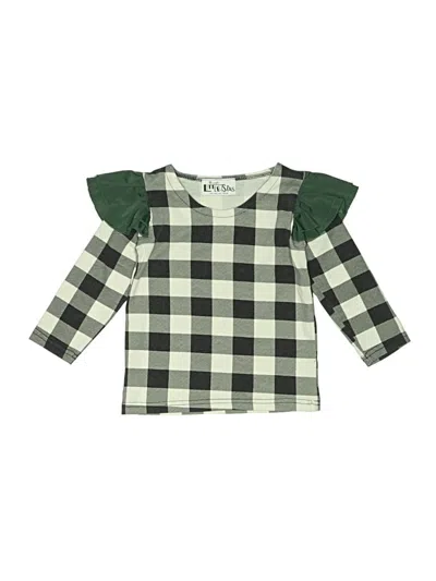 Pre-owned Assorted Brands Kids' 3/4 Sleeve Blouse In Green