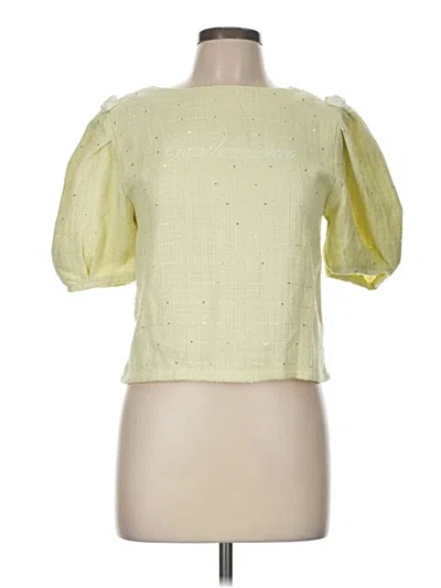 Pre-owned Assorted Brands 3/4 Sleeve Blouse In Green