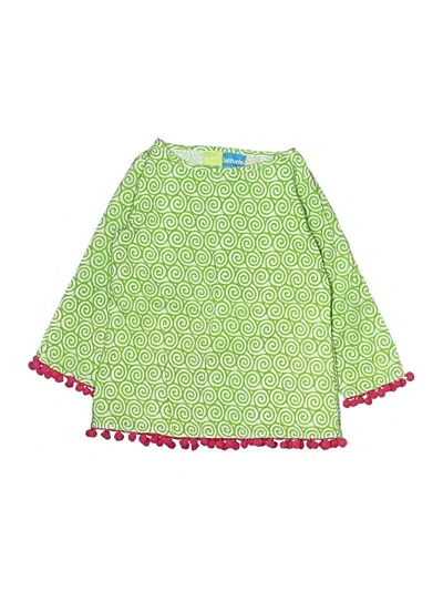 Pre-owned Assorted Brands Kids' 3/4 Sleeve Blouse In Green