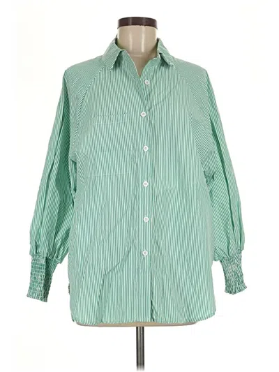 Assorted Brands 3/4 Sleeve Blouse In Green