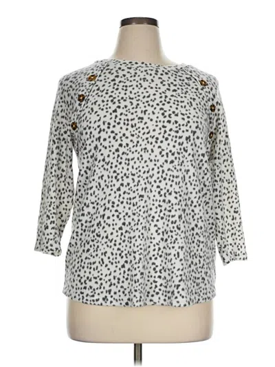 Pre-owned Assorted Brands 3/4 Sleeve Blouse In Ivory