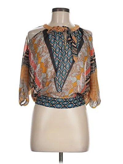 Pre-owned Assorted Brands 3/4 Sleeve Blouse In Ivory