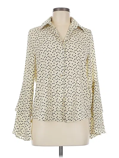 Pre-owned Assorted Brands 3/4 Sleeve Blouse In Ivory