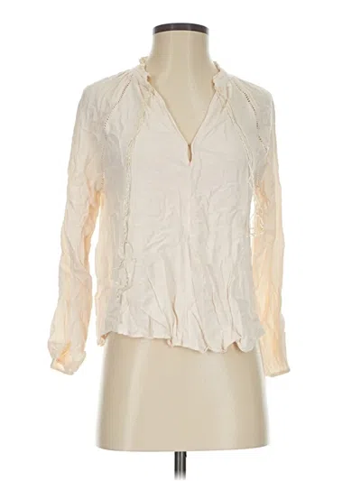 Pre-owned Assorted Brands 3/4 Sleeve Blouse In Ivory