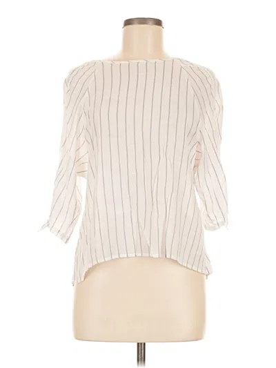 Pre-owned Assorted Brands 3/4 Sleeve Blouse In Ivory