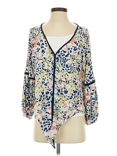 Pre-owned Assorted Brands 3/4 Sleeve Blouse In Ivory
