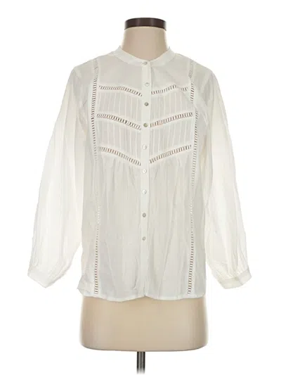 Pre-owned Assorted Brands 3/4 Sleeve Blouse In Ivory