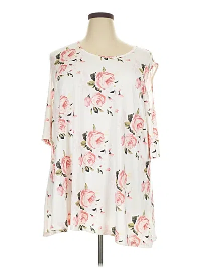Pre-owned Assorted Brands 3/4 Sleeve Blouse In Ivory