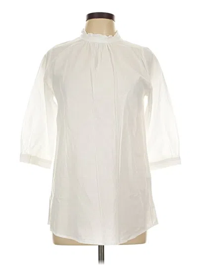 Pre-owned Assorted Brands 3/4 Sleeve Blouse In Ivory