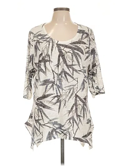 Pre-owned Assorted Brands 3/4 Sleeve Blouse In Ivory