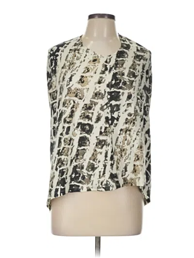 Pre-owned Assorted Brands 3/4 Sleeve Blouse In Ivory