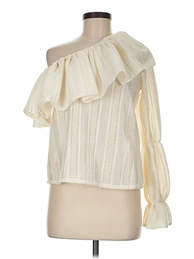 Pre-owned Assorted Brands 3/4 Sleeve Blouse In Ivory