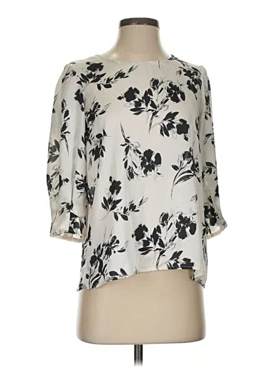 Pre-owned Assorted Brands 3/4 Sleeve Blouse In Ivory