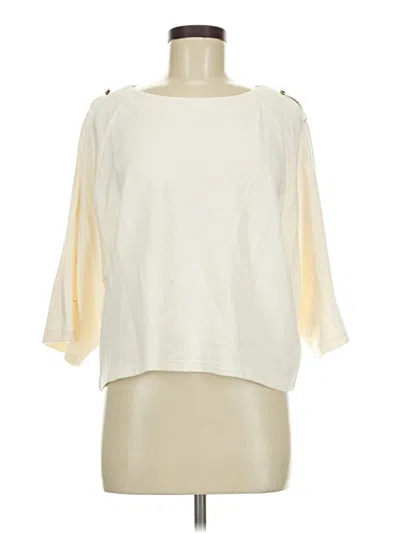 Pre-owned Assorted Brands 3/4 Sleeve Blouse In Ivory