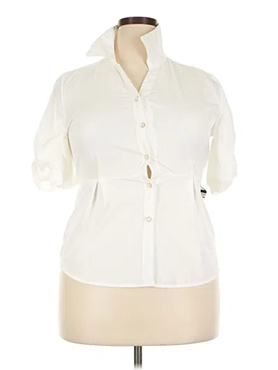 Pre-owned Assorted Brands 3/4 Sleeve Blouse In Ivory