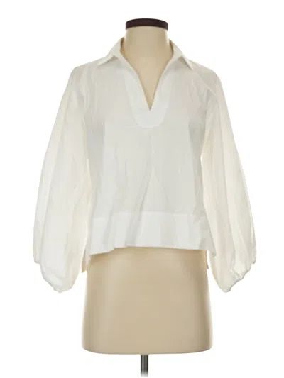 Pre-owned Assorted Brands 3/4 Sleeve Blouse In Ivory