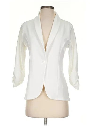 Pre-owned Assorted Brands 3/4 Sleeve Blouse In Ivory