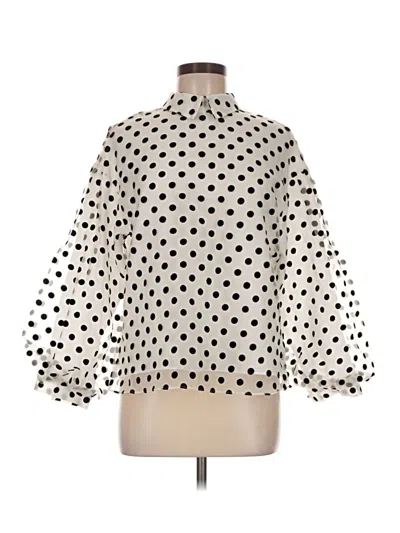 Pre-owned Assorted Brands 3/4 Sleeve Blouse In Ivory