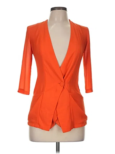 Pre-owned Assorted Brands 3/4 Sleeve Blouse In Orange