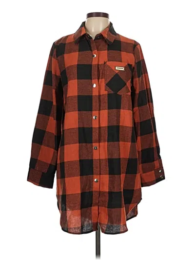 Pre-owned Assorted Brands 3/4 Sleeve Blouse In Orange