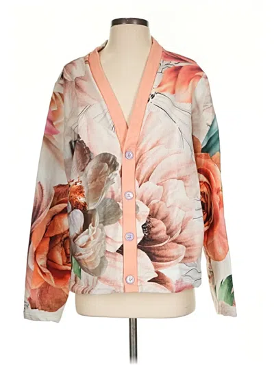 Pre-owned Assorted Brands 3/4 Sleeve Blouse In Orange