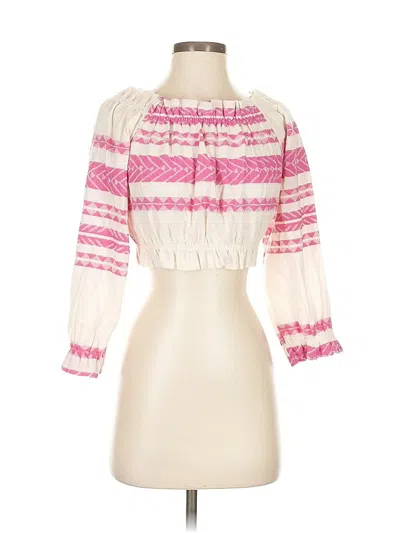 Pre-owned Assorted Brands 3/4 Sleeve Blouse In Pink