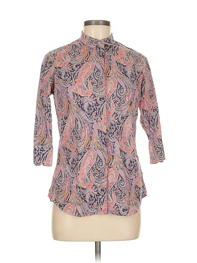 Pre-owned Assorted Brands 3/4 Sleeve Blouse In Pink