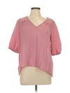 Assorted Brands 3/4 Sleeve Blouse In Pink