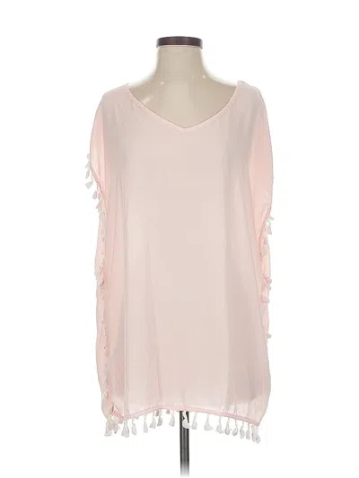 Pre-owned Assorted Brands 3/4 Sleeve Blouse In Pink