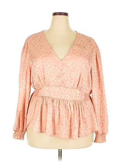 Assorted Brands 3/4 Sleeve Blouse In Pink