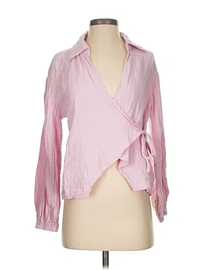 Pre-owned Assorted Brands 3/4 Sleeve Blouse In Pink
