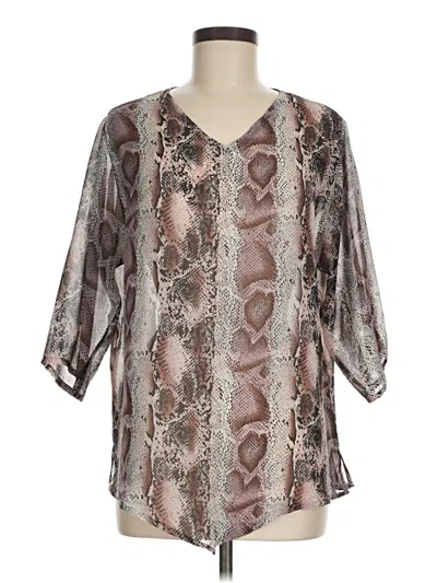 Pre-owned Assorted Brands 3/4 Sleeve Blouse In Pink