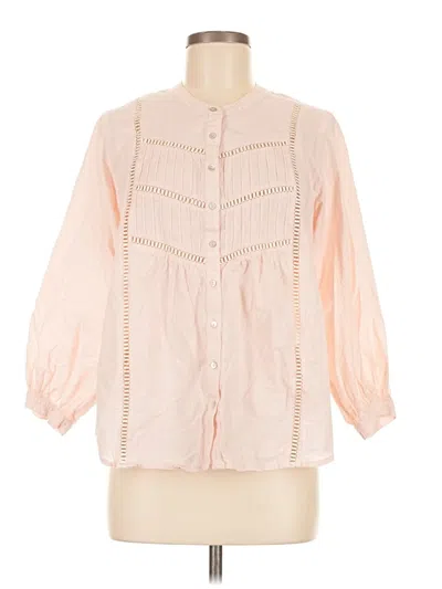 Pre-owned Assorted Brands 3/4 Sleeve Blouse In Pink