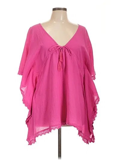Pre-owned Assorted Brands 3/4 Sleeve Blouse In Pink