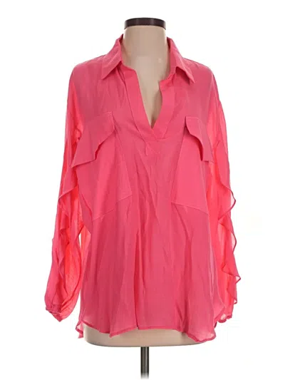Pre-owned Assorted Brands 3/4 Sleeve Blouse In Pink