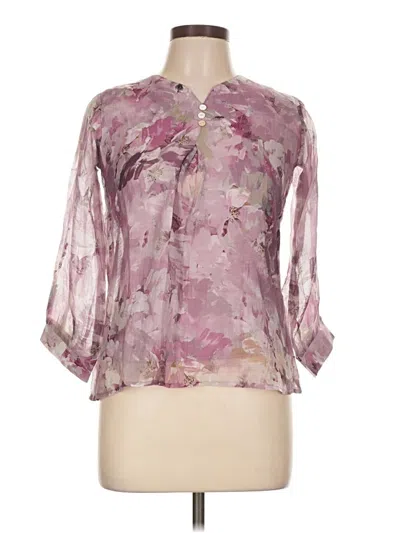 Assorted Brands 3/4 Sleeve Blouse In Pink