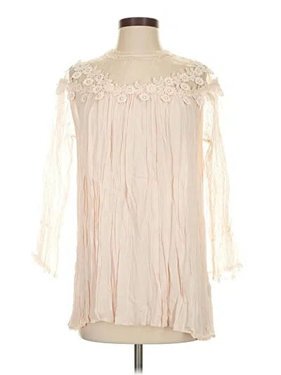 Pre-owned Assorted Brands 3/4 Sleeve Blouse In Pink