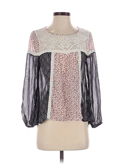 Pre-owned Assorted Brands 3/4 Sleeve Blouse In Pink