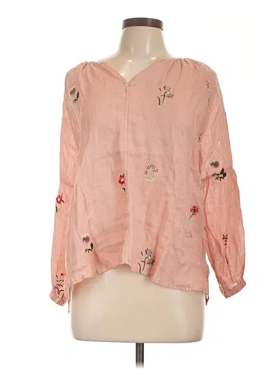 Pre-owned Assorted Brands 3/4 Sleeve Blouse In Pink